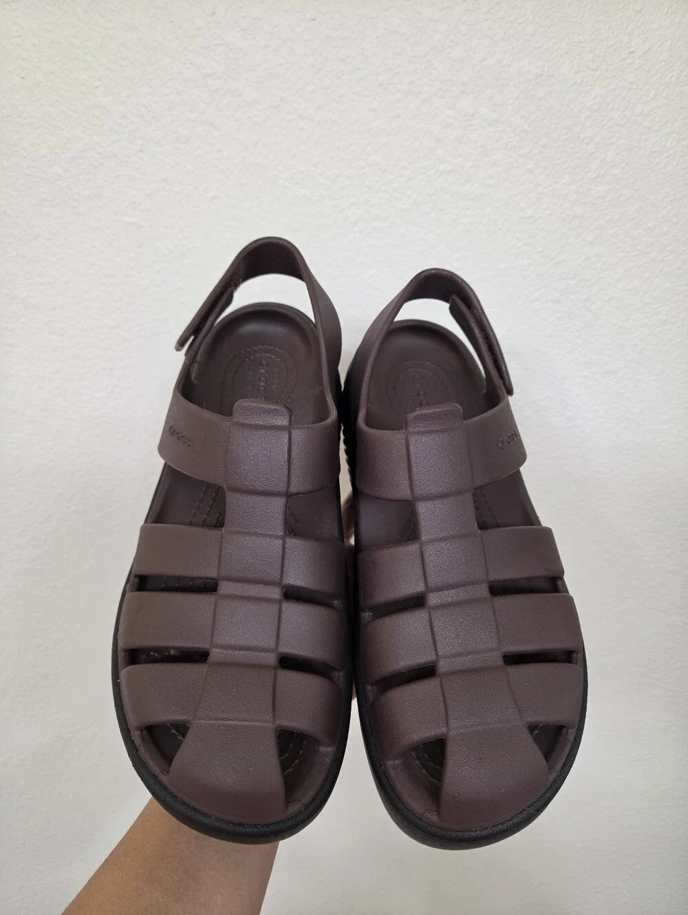 CROCS Women’s Dark Brown Platform Fisherman Sandals
